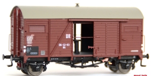 Exact-Train EX24010 - H0 - Gedeckter Güterwagen Ms Nordhausen, DR, Ep. IIIb